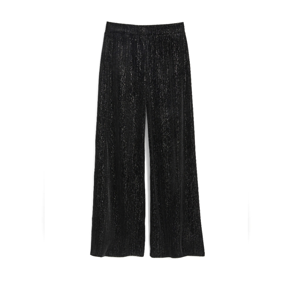 Girls Velvet Sparkle Wide Leg Pants